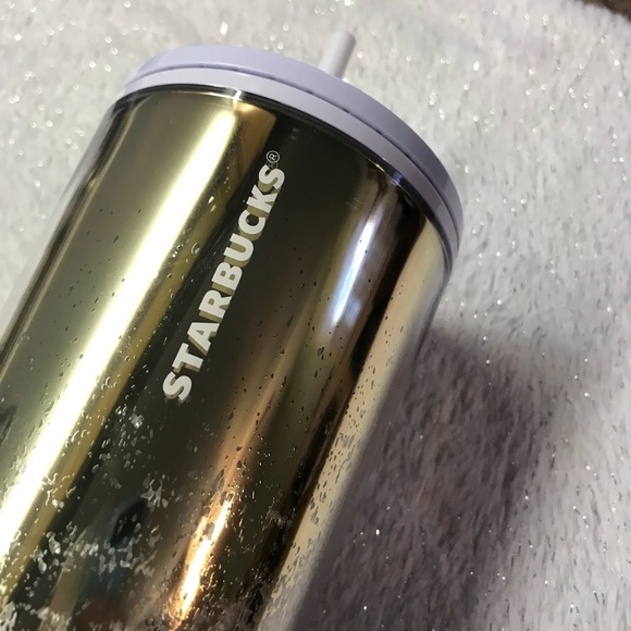Starbucks Tumbler Snow 2019 Gold Rare - Picture 3 of 4
